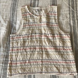 NWT Madewell rainbow stripe tank